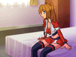 pixel-game-porn:  Cute busty and bouncy oppai hentai female with big tits is annoying with her constant talking, the only solution to shut up her talking is by stuffing a big cock in her mouth.