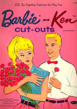 vintagegal:  Barbie and Ken paper dolls, 1962