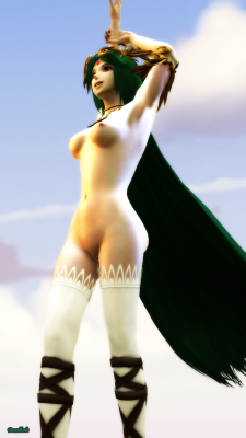 The purest sight of the Goddess of Light is said to make entire armies of men submit.Click Picture for Full ResolutionNote: Palutena Artistic Nude scene was requested by @seekseer but unfortunately there was no lingerie I could use on her. The arms/should
