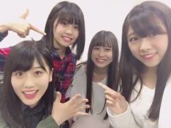 hkt48g: [HKT48 Kenkyuusei] Oda Ayaka, Jitoue Nene, Toyonaga Aki, Takeda Tomoka (06/10)