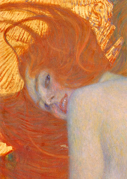 wineofwizardry:  Goldfish by Gustav Klimt, 1901-1902 (detail) 