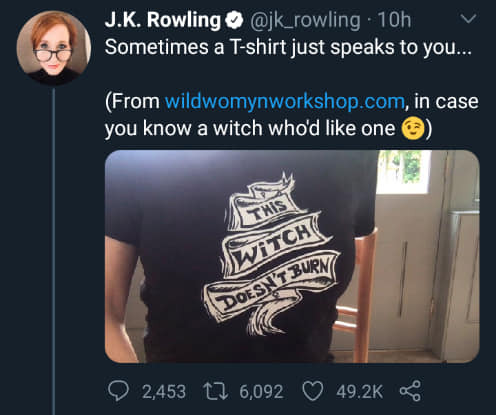 cloverandcrossbones:crzyprsn42:dark-academia123:  gaylor-moon: commoner64:  gaylor-moon: Hey so JK Rowling went full mask off and is advertising an explicitly terf store now.. Also sure is weird how TERF talking points usually consistently leave trans