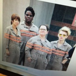 While I&rsquo;m not a super fan of the #Ghostbusters the casting of all female leads doesn&rsquo;t bother me a bit I was just shocked at how tall and Leslie is from the rest of the group wow she&rsquo;s really tall. #movies #illnevergettoseeitinthetheater
