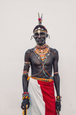 Samburu Warriors by   Dirk Rees.The Samburu people are a semi-nomadic tribe whose livelihood is dependent on the cattle, sheep and goat they raise. There is estimated to be 150,000 Samburu people living in the central Rift Valley of Kenya.Distinct social