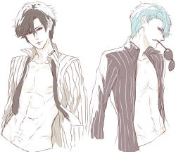 wiiwiipyon:  I know you all want it  ( ͡° ͜ʖ ͡°)Jumin and V, plus V in suit and daily morning 