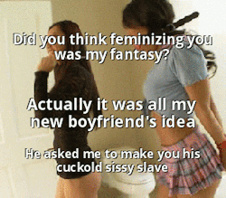 cd2ts:  sissyreaper:  sissigifs:    Follow me at Sissi Gif’s for more posts like this       More Gay every day !    Impatient with the hypno she resorted to breaking her new husband the old fashion way… 