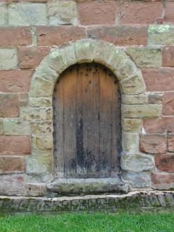 vwcampervan-aldridge:  Tiny door to crypt, St John the Baptist Parish Church, Middleton Village, Warwickshire, England.