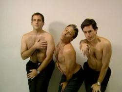 concupiscence66:  rubywhiterabbit:  thegingerpointofview:  kaitrokowski:  “Steve Carell, Jon Stewart and Stephen Colbert: How men would look if they had to pose in ads the way women are expected to.”  Yeah this definitely deserves a place on my blog