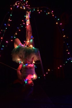 leatherlacedbass: rope-by-killianz:  Rigging at Sin-O-Matic in Boston. Figured I would go with Christmas lights to spice things up for the season.   Pictures by the club photographer Hangman Judas.  Rope by me.  This is amazing 🌟🌟🌟 