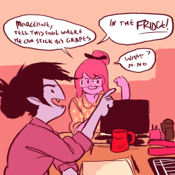 beabaebea:  bubbline AU doodz from twitter The Office and Reverse 