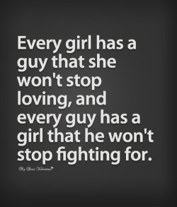 A girl worth fighting for. 