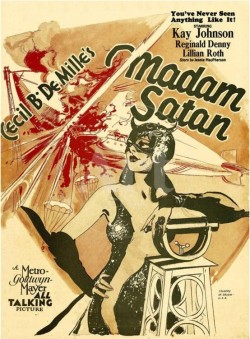 mangodebango:  “Madam Satan&quot; by Cecil B. DeMille, film poster, 1930.