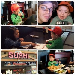 Took #berlinbenjamin to one of the best #sushi joints in surrey. So good