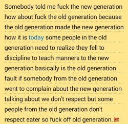 #Newgeneration vs #oldgeneration And you know I&rsquo;m right 😝😝😝😝😝😝😝😝😝😝😝 and fuck old generation 👊👊👊👊👊