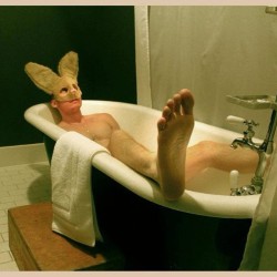 Get this Guy in a Limited Edition Metallic Print on my @fab &lt;3 Sale Starting March 13! &ldquo;Portland Ace&rsquo;s&rdquo; - Alexander Guerra #fab #alexanderguerra #rabbit #rabbits #bunny #bunnies #easter #instagay #instamuscle #feet #foot #malefeet