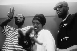 ultrahipdonthopthings:  The Fugees: Backstage at the Manhattan Center, New York, 1993.