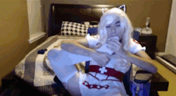Blonde Kitty Nurse Camshow Highlights Gifset Part Dos! <69