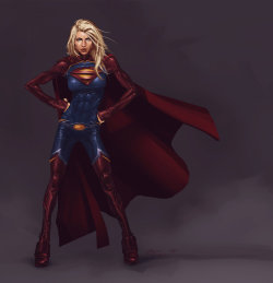 superheropinups:  Supergirl - Ash7Croft 