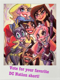 pennicandies:   Vote for your favorite short on DC’s websitehttp://www.dccomics.com/blog/2013/04/18/vote-for-your-favorite-of-dc-nation-short  Teen Tit— oh… right. : /  lol Teen Titans Go. D:   It&rsquo;s a tough choice between Amethyst  and Thunder