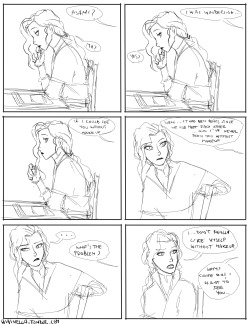 bibinella:  &ldquo;Korra, why do you always bleed from your nose?&rdquo; Another Korrasami comic! xD As sketched as the one before (and if you are wondering which one click here) Hope you’ll like it, anyway &gt;3&lt;  Asami is to fab &gt; .&lt;