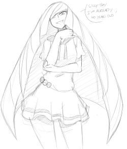 zeromomentaii:  Some Lusamine doodles.  In Lillies outfit. (coulda fooled me)  