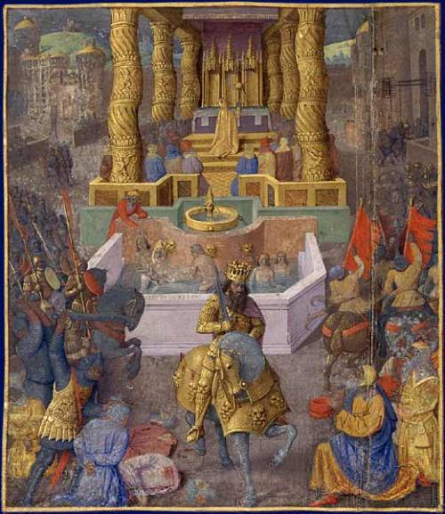 jean-fouquet:  Capture of Jerusalem by Herod the Great, 1475, Jean Fouquet