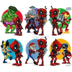 #deadpool #hulk #thor #ironman #wolverine #spiderman #captianamerica #marvel #marvelcomics