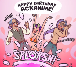 Happy Birthday to ackanime!Always nice to have an excuse to draw the Shadeprowl boys. :3Thank you for your sage advice, ye olde crone.