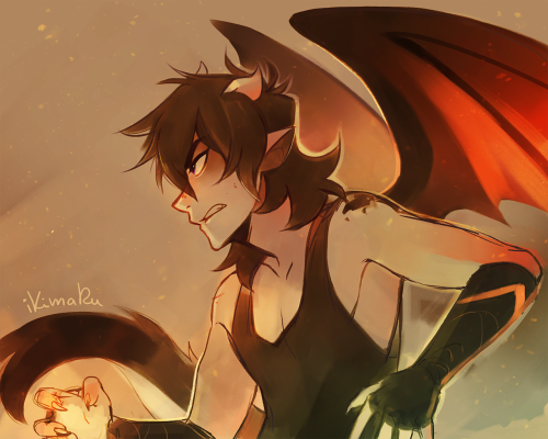 more dragon Keith and waterbender elemental Lance! B)[dragon au]