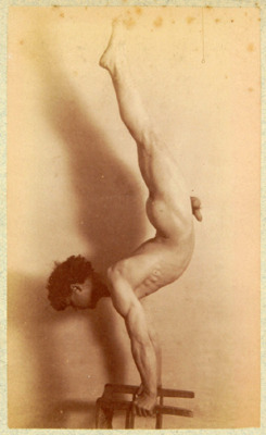 vintage nudist, vintage acrobat