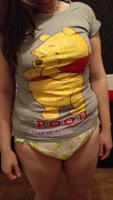 abdenhaag:  abdenhaag:  I love Winnie The pooh :D:D so doing a shoot with winnie on my shirt while cuddling winnie :D:D:D  Btw totally forget to mention the diaper(s), were a gift from @warmnat !  Thank you the diapers totally loved them! 
