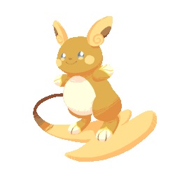 eled0ra:  After 20 years, Raichu finally got some attention for its air surfing skills /w\ 