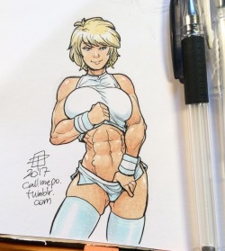 callmepo: I am feeling pretty good today - a little retail therapy in addition to my drawing therapy.   So here is Power Girl reflecting how my mental state is finally getting buffed up again.   There was a reason why I haven’t done a lot of color tiny