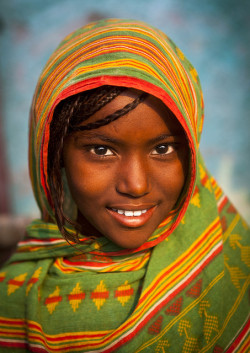 Afar tribe girl, Assaita, Ethiopia by Eric