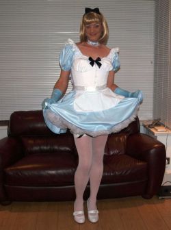 dionnespet:  as he stood there with the smile on his face he fought back the tears, he wanted to cry, he wanted to scream at them that he didn’t want to be dressed as a sissy maid, this was not his idea. he didn’t want to serve them as a maid, he