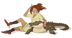 painbows:  Hanji is Steve Irwin and Moblit is the camera guy who gets increasingly worried. 