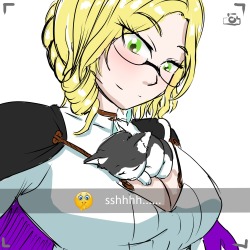 sorry havent update anything. been busy with life work and the valentines rwby pic. hopefully i can make it in time. also heres a quick doodle of a little kitty sleeping on glynda boobs.