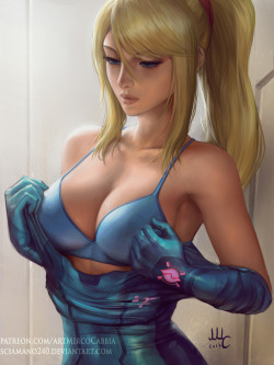mircosciamart:   Zero Suit Samus Aran (2 versions)     There will be a nsfw version of it for all patrons who join before March 1st.    O oO &lt;3