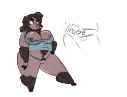Designing a character with @superlolian here. Her name is Jesse and she’s a big bad sheep!