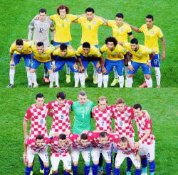 mishal-77:  The opening of the World Cup.  Brazil 3 vs 1 Croatia marcelo (Own goal) 11’ neymar jr 29’ neymar jr 71’ oscar 90+’  