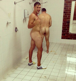 menslockerroomreal:  posing in the showers