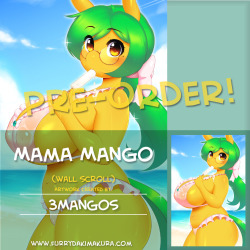 furrydakimakura:  Mama Mango’s Beach Wall Scroll by 3Mangos Now on Preorder:https://www.furrydakimakura.com/products/mama-mangos-beach-wall-scroll-by-3mangos Mama Mango sure knows how to hit the beach, and how to beat the heat with an ice pop! But maybe