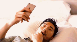 unsatisfiedkitty:  faefever:  Godfrey Gao for CittaBella   It’s not even a photoshoot, just vines of him watching Netflix in various places at home. gif #3 is obviously his “Skyler totally didn’t believe your lie, Walter White” face