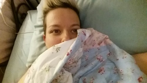Porn Pics Laying in bed selfie.