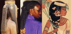 dynastylnoire:  fashioncouturelove:  fashioningmytemple:  Egyptian Fashion 101: Box Braids Originated in Ancient Egypt; A tradition for more than 10,000 years  EGYPT PEOPLE IN AFRICA  But y’all snuck that white girl in there though 