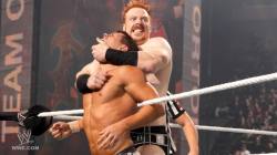 Sheamus has those crazy eyes! What is he thinking! ;)