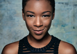 elizabethrosina:  creepitreal666:  blondiepoison:Poussey is sort of this hero, you know? She’s someone we all strive to be. - Samira Wiley for DIVA magazine (June 2015)  Um😍  Oh my 😍😤