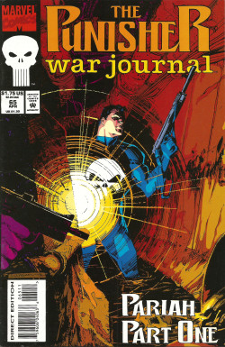 The Punisher War Journal No. 65 (Marvel Comics, 1994). Cover art by Bill Sienkiewicz.From a comic shop in New York.
