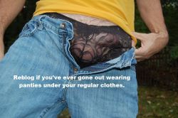 cfagboy:  i wear panties every single day