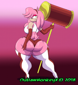 outlawmonkey-x:  Here is Amy rose looking fine  